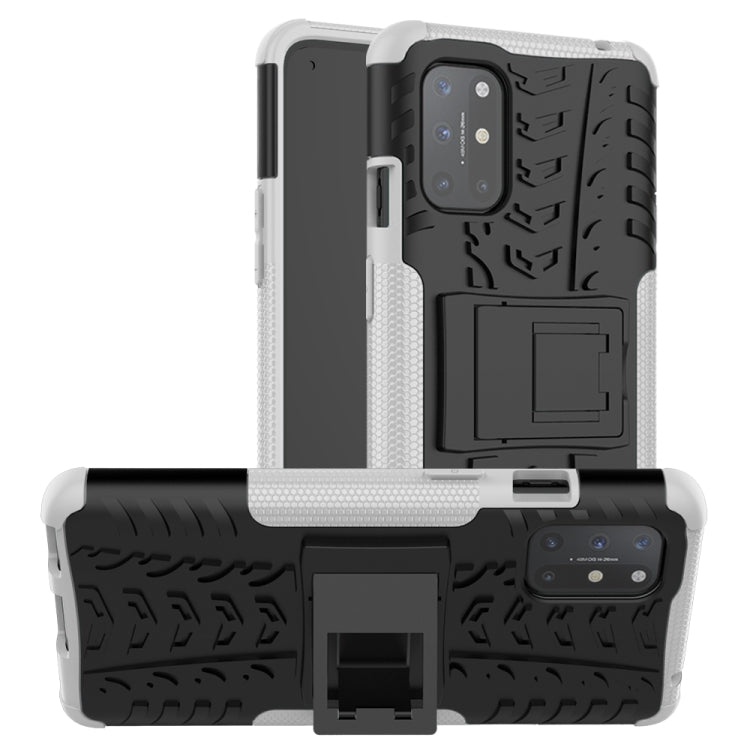 For OnePlus 8T Tire Texture Shockproof TPU+PC Protective Case with Holder