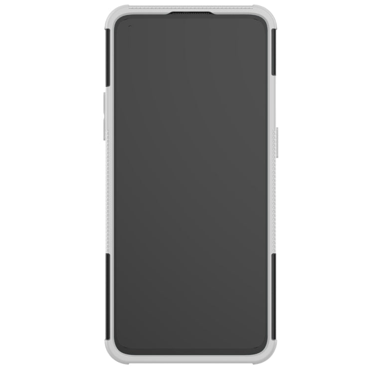 For OnePlus 8T Tire Texture Shockproof TPU+PC Protective Case with Holder