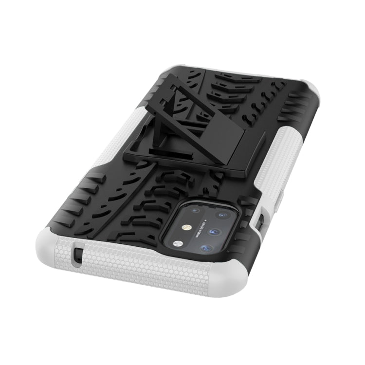 For OnePlus 8T Tire Texture Shockproof TPU+PC Protective Case with Holder