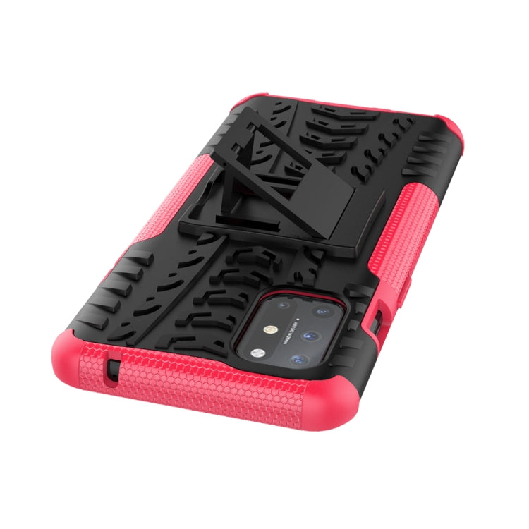 For OnePlus 8T Tire Texture Shockproof TPU+PC Protective Case with Holder