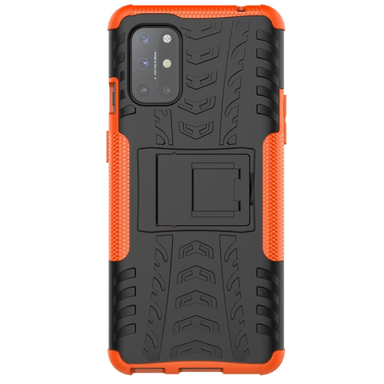 For OnePlus 8T Tire Texture Shockproof TPU+PC Protective Case with Holder