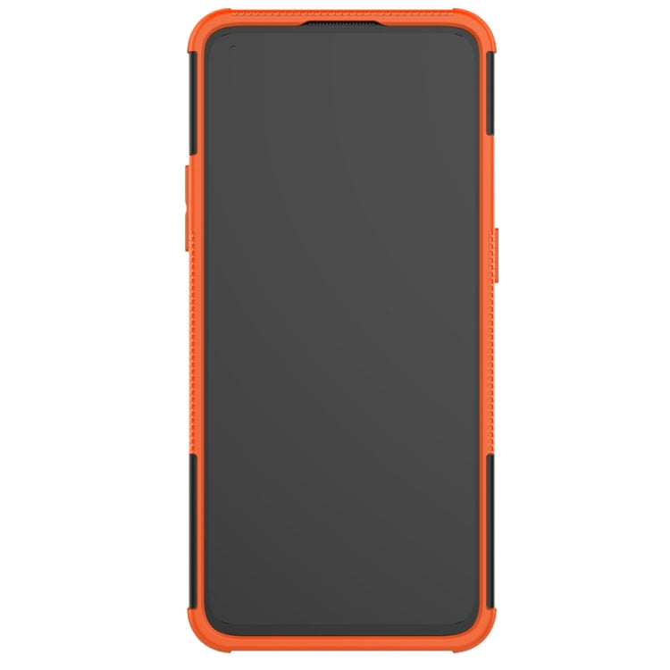 For OnePlus 8T Tire Texture Shockproof TPU+PC Protective Case with Holder