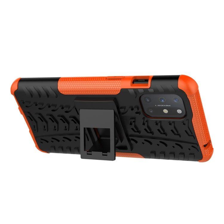 For OnePlus 8T Tire Texture Shockproof TPU+PC Protective Case with Holder
