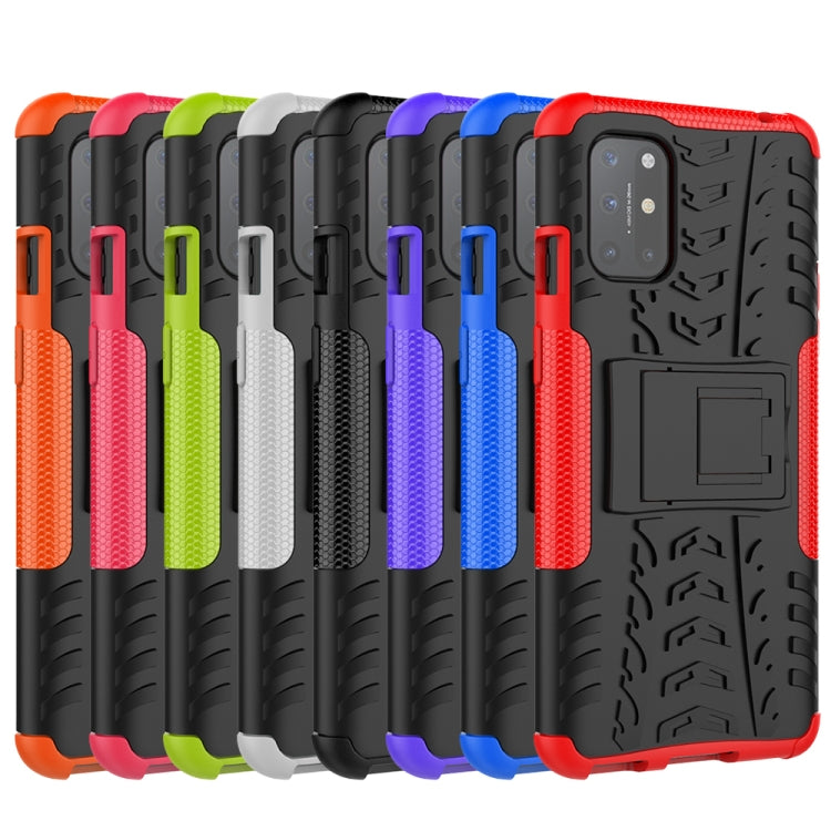 For OnePlus 8T Tire Texture Shockproof TPU+PC Protective Case with Holder