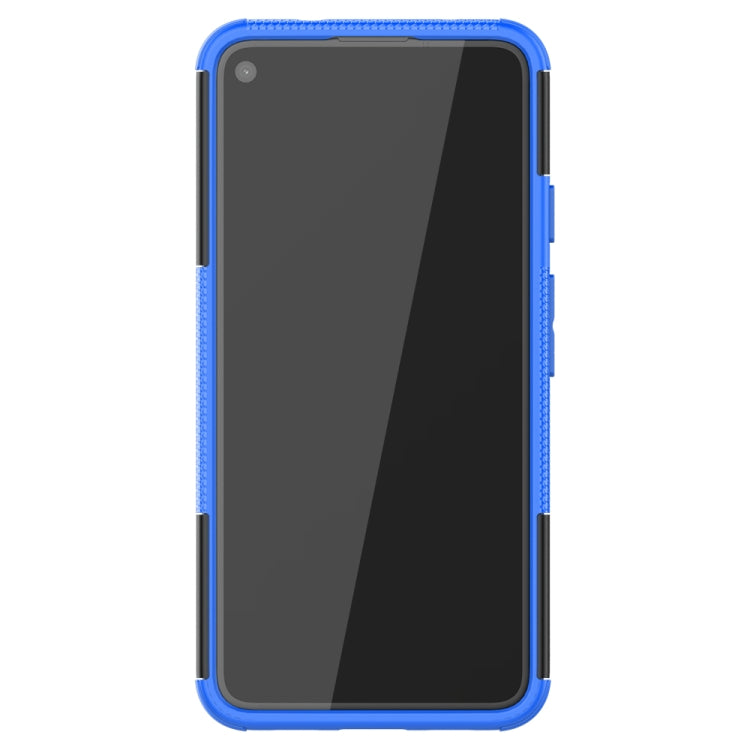 For Google Pixel 4a 5G / Pixel 5 XL Tire Texture Shockproof TPU+PC Protective Case with Holder
