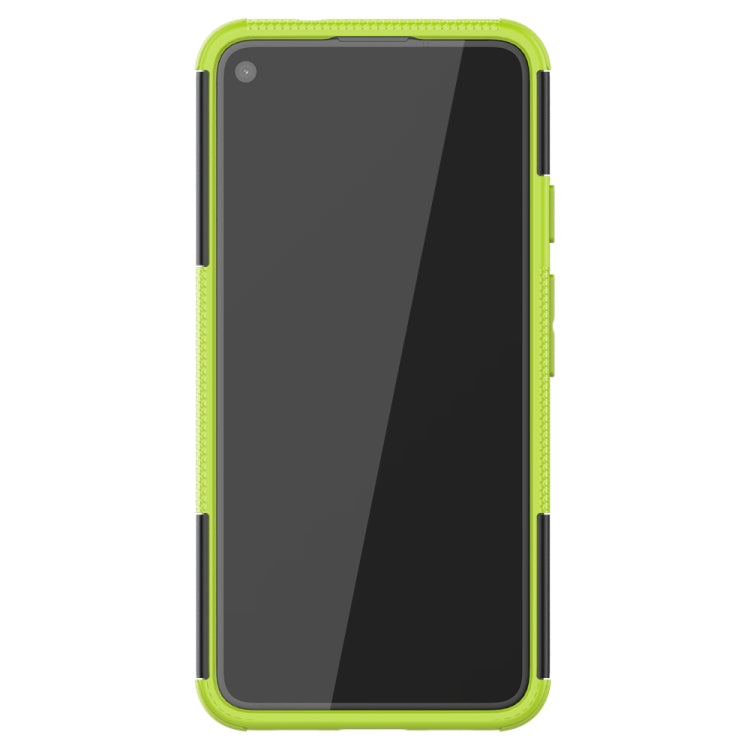 For Google Pixel 4a 5G / Pixel 5 XL Tire Texture Shockproof TPU+PC Protective Case with Holder