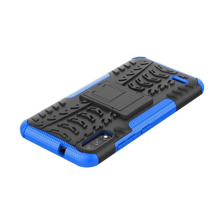 For LG K22 Tire Texture Shockproof TPU+PC Protective Case with Holder