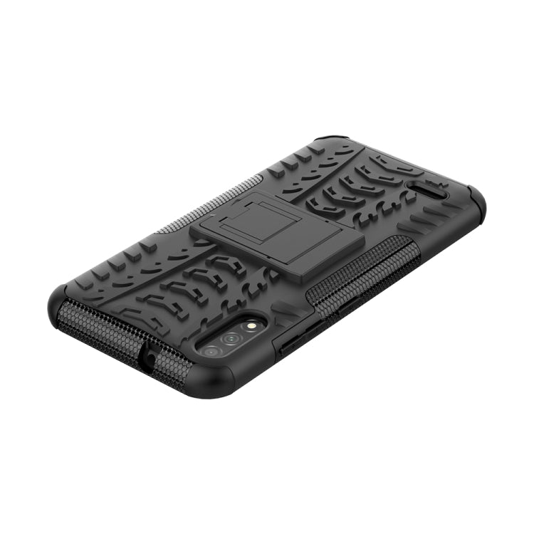 For LG K22 Tire Texture Shockproof TPU+PC Protective Case with Holder
