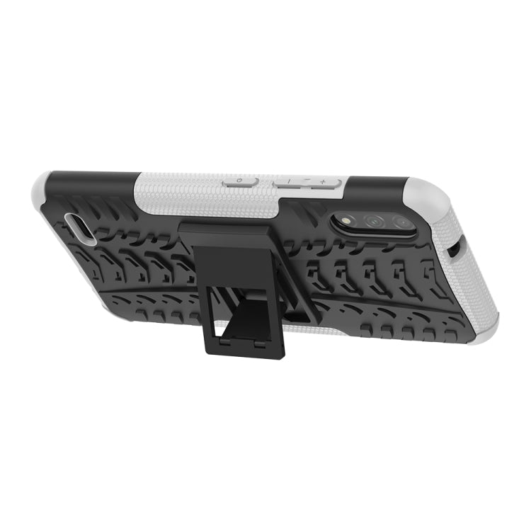 For LG K22 Tire Texture Shockproof TPU+PC Protective Case with Holder