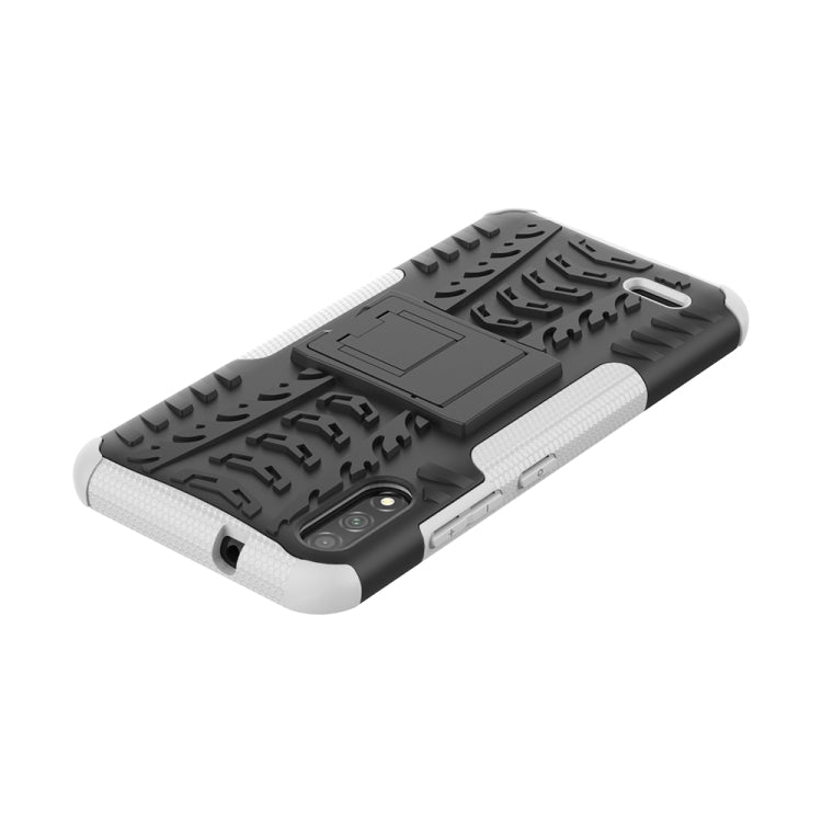 For LG K22 Tire Texture Shockproof TPU+PC Protective Case with Holder