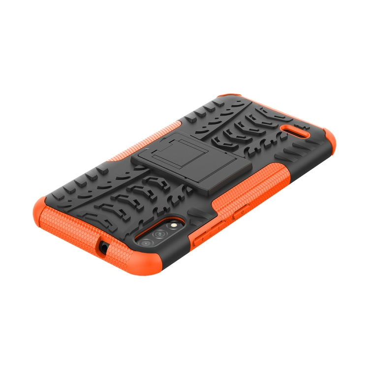 For LG K22 Tire Texture Shockproof TPU+PC Protective Case with Holder