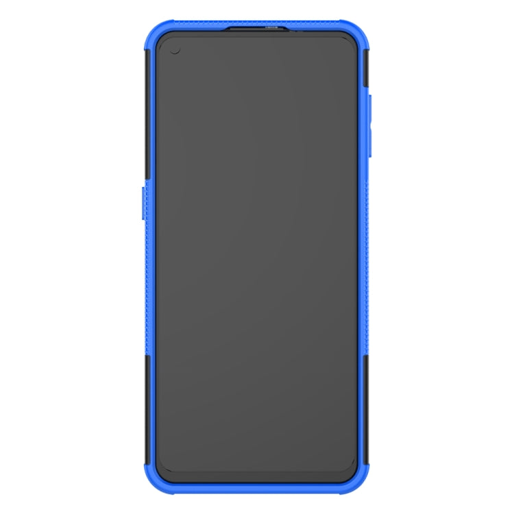 For Motorola Moto G9 Plus Tire Texture Shockproof TPU+PC Protective Case with Holder