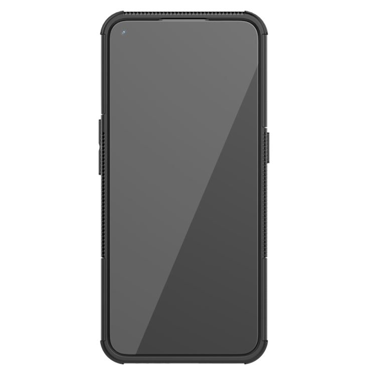 For OPPO A53 / A32 Tire Texture Shockproof TPU+PC Protective Case with Holder