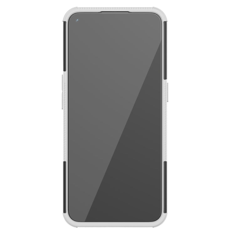 For OPPO A53 / A32 Tire Texture Shockproof TPU+PC Protective Case with Holder