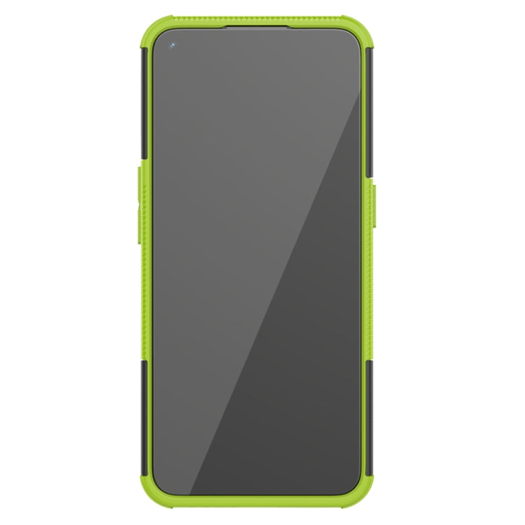 For OPPO A53 / A32 Tire Texture Shockproof TPU+PC Protective Case with Holder