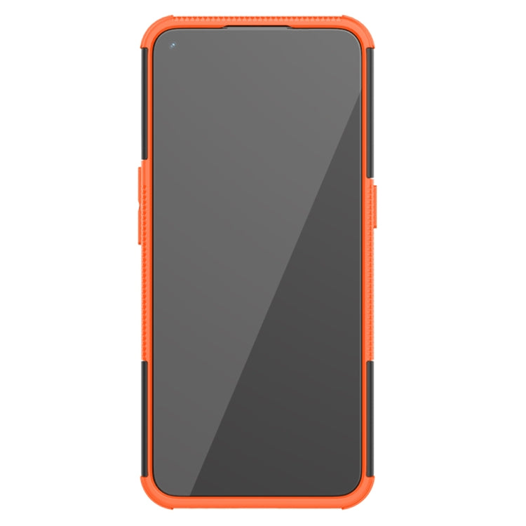 For OPPO A53 / A32 Tire Texture Shockproof TPU+PC Protective Case with Holder