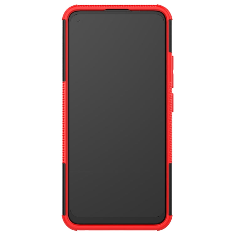 For vivo Y50 Tire Texture Shockproof TPU+PC Protective Case with Holder