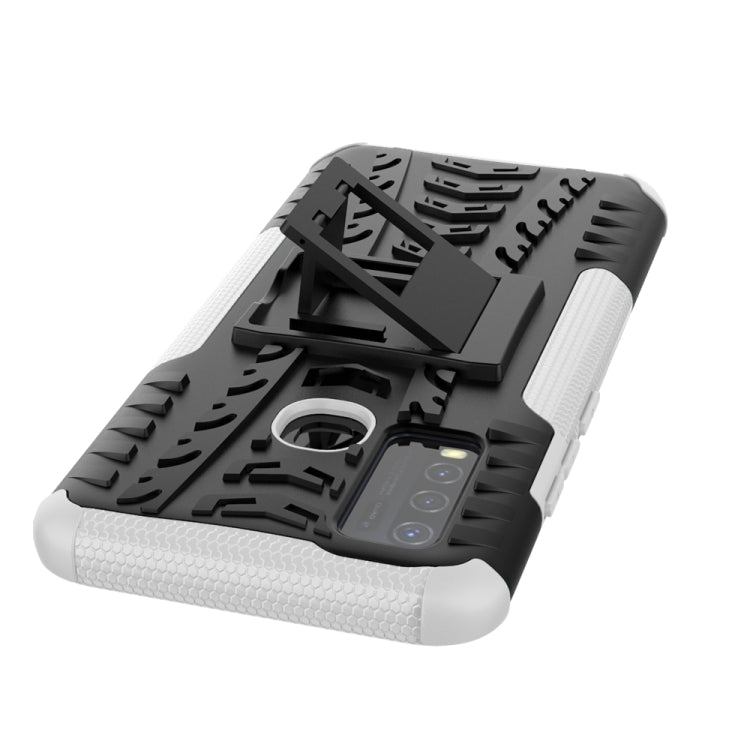 For vivo Y50 Tire Texture Shockproof TPU+PC Protective Case with Holder