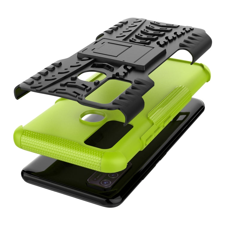 For vivo Y50 Tire Texture Shockproof TPU+PC Protective Case with Holder