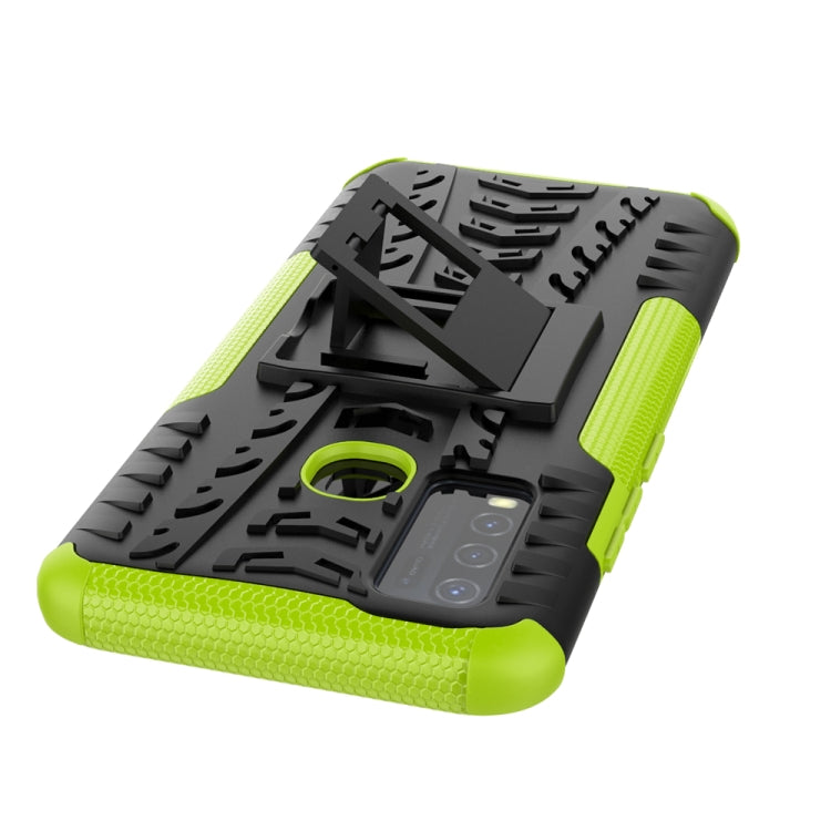 For vivo Y50 Tire Texture Shockproof TPU+PC Protective Case with Holder