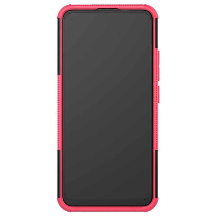 For vivo Y50 Tire Texture Shockproof TPU+PC Protective Case with Holder