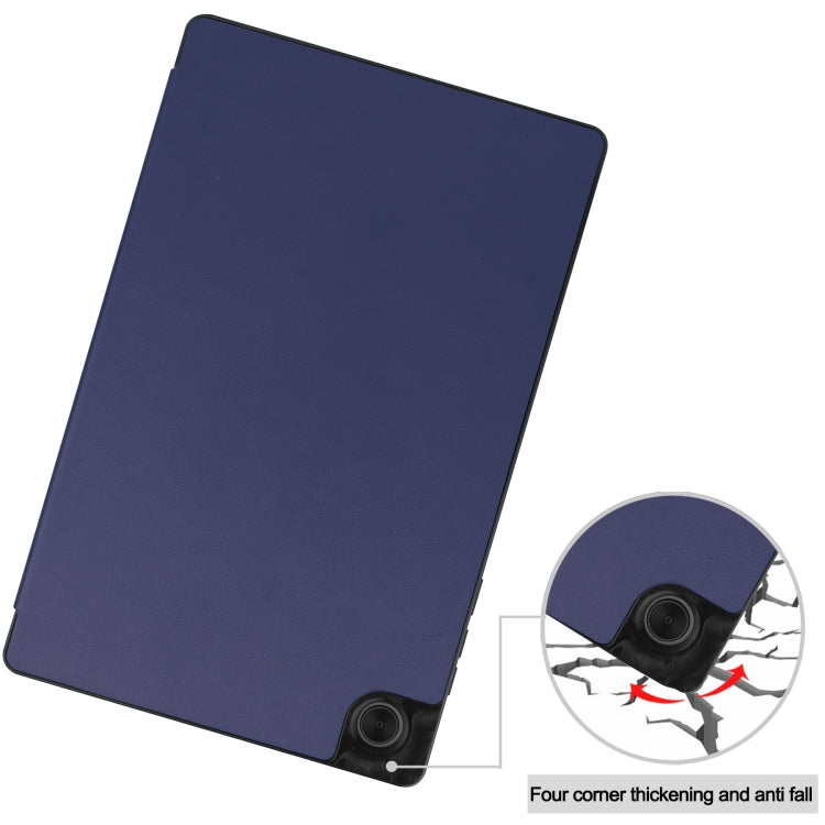For Lenovo Tab M10 HD 2nd Gen TB-X306 Caster Pattern Horizontal Flip Tablet PC Protective Leather Case with Tri-fold Bracket & Sleep Function