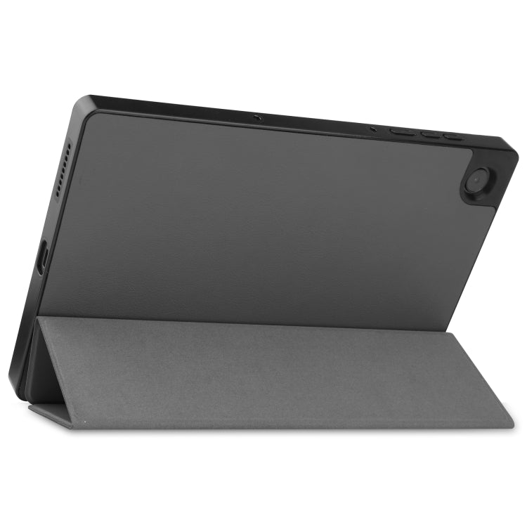 For Lenovo Tab M10 HD 2nd Gen TB-X306 Caster Pattern Horizontal Flip Tablet PC Protective Leather Case with Tri-fold Bracket & Sleep Function