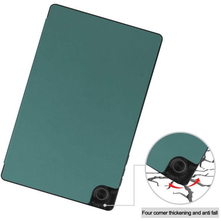 For Lenovo Tab M10 HD 2nd Gen TB-X306 Caster Pattern Horizontal Flip Tablet PC Protective Leather Case with Tri-fold Bracket & Sleep Function