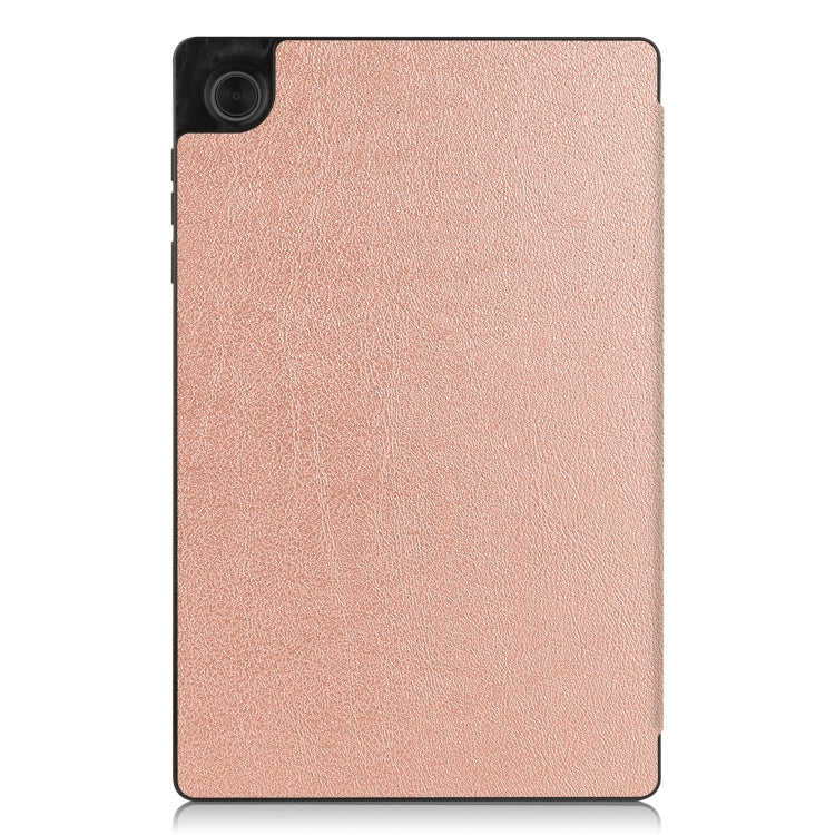 For Lenovo Tab M10 HD 2nd Gen TB-X306 Caster Pattern Horizontal Flip Tablet PC Protective Leather Case with Tri-fold Bracket & Sleep Function