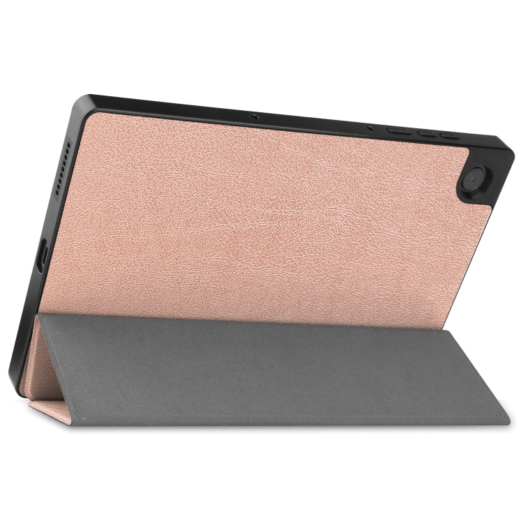 For Lenovo Tab M10 HD 2nd Gen TB-X306 Caster Pattern Horizontal Flip Tablet PC Protective Leather Case with Tri-fold Bracket & Sleep Function
