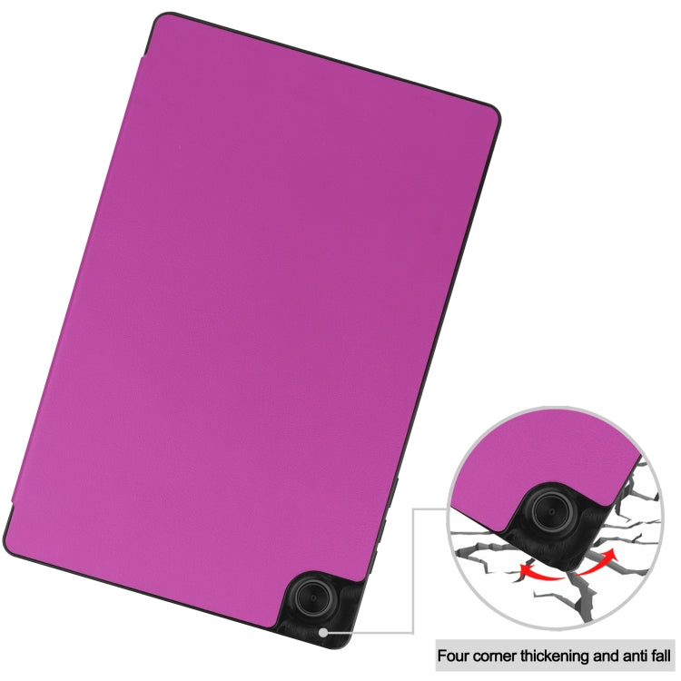 For Lenovo Tab M10 HD 2nd Gen TB-X306 Caster Pattern Horizontal Flip Tablet PC Protective Leather Case with Tri-fold Bracket & Sleep Function