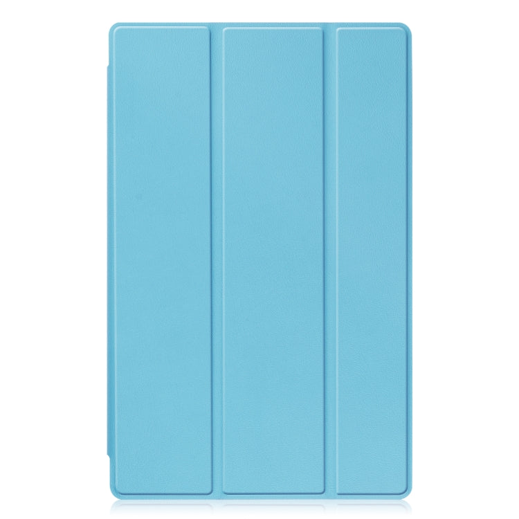 For Lenovo Tab M10 HD 2nd Gen TB-X306 Caster Pattern Horizontal Flip Tablet PC Protective Leather Case with Tri-fold Bracket & Sleep Function