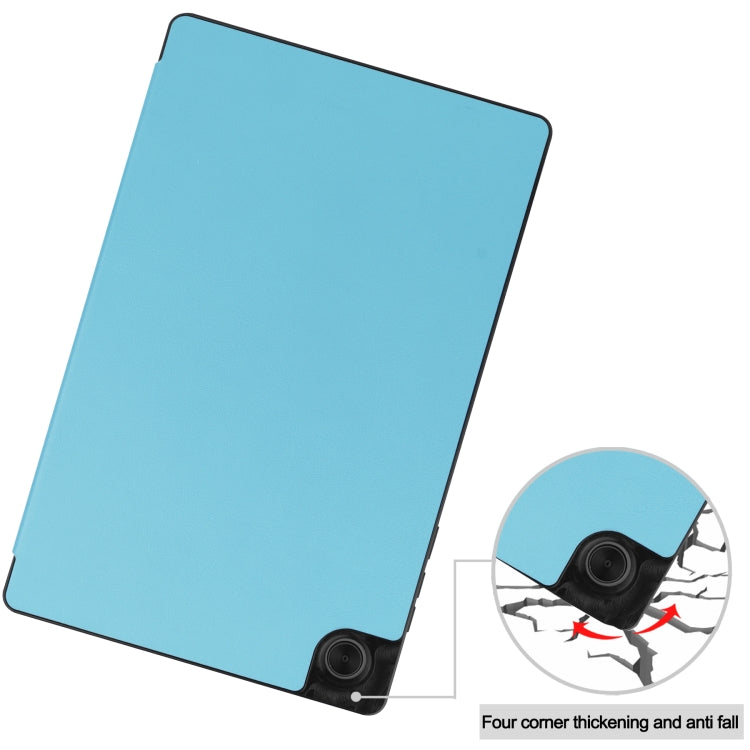 For Lenovo Tab M10 HD 2nd Gen TB-X306 Caster Pattern Horizontal Flip Tablet PC Protective Leather Case with Tri-fold Bracket & Sleep Function