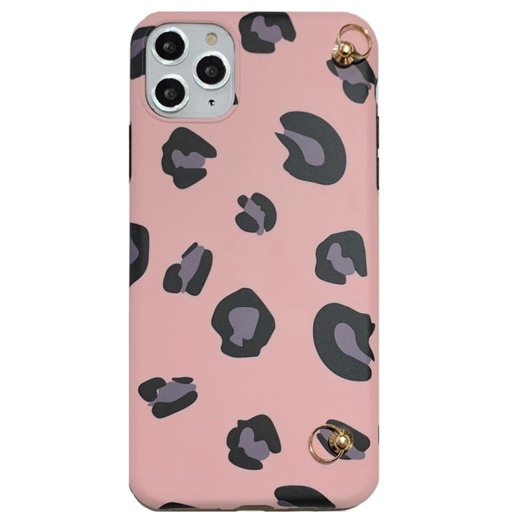 For iPhone 12 mini Leopard Crossbody Shockproof TPU Case with Lanyard