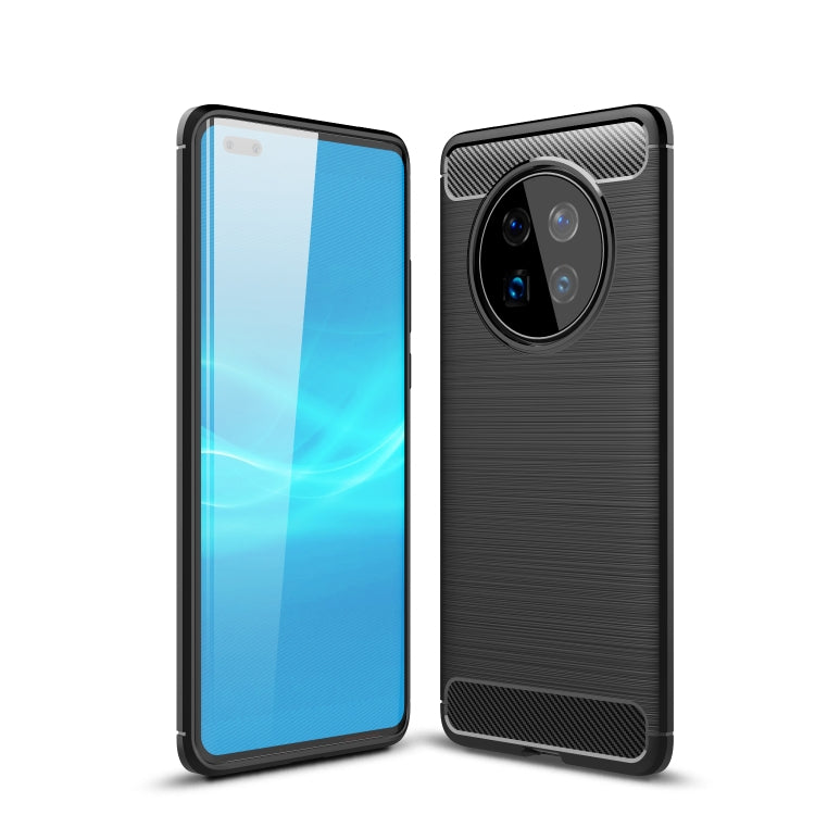 For Huawei Mate 40 Pro Brushed Texture Carbon Fiber TPU Case