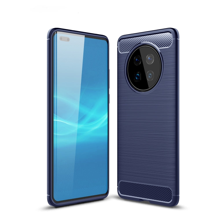 For Huawei Mate 40 Pro Brushed Texture Carbon Fiber TPU Case