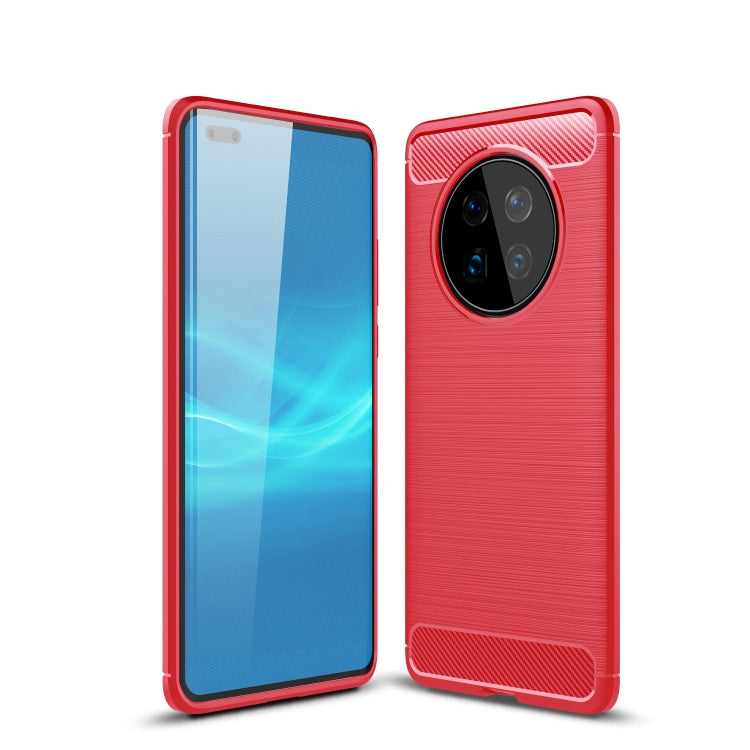 For Huawei Mate 40 Pro Brushed Texture Carbon Fiber TPU Case
