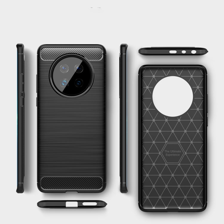 For Huawei Mate 40 Pro Brushed Texture Carbon Fiber TPU Case