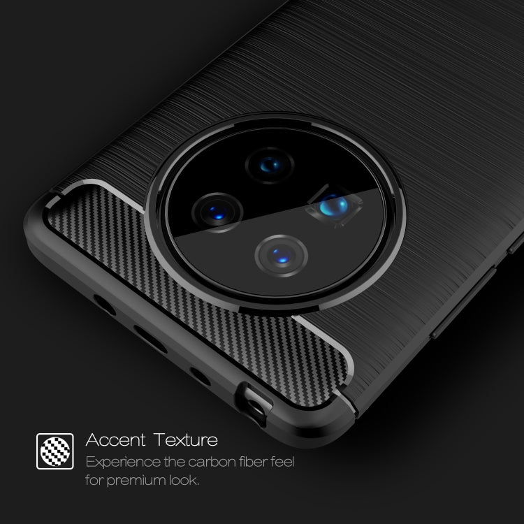 For Huawei Mate 40 Brushed Texture Carbon Fiber TPU Case