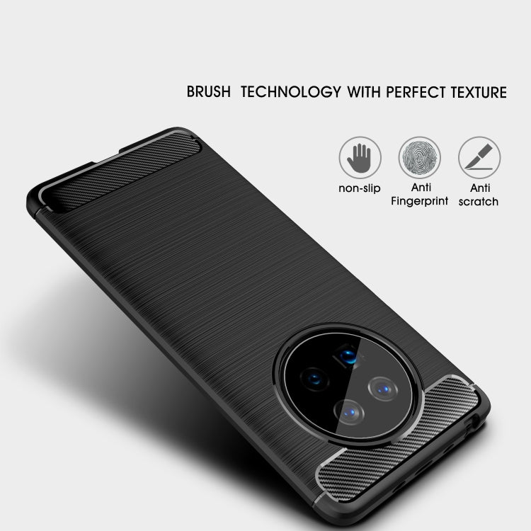 For Huawei Mate 40 Brushed Texture Carbon Fiber TPU Case