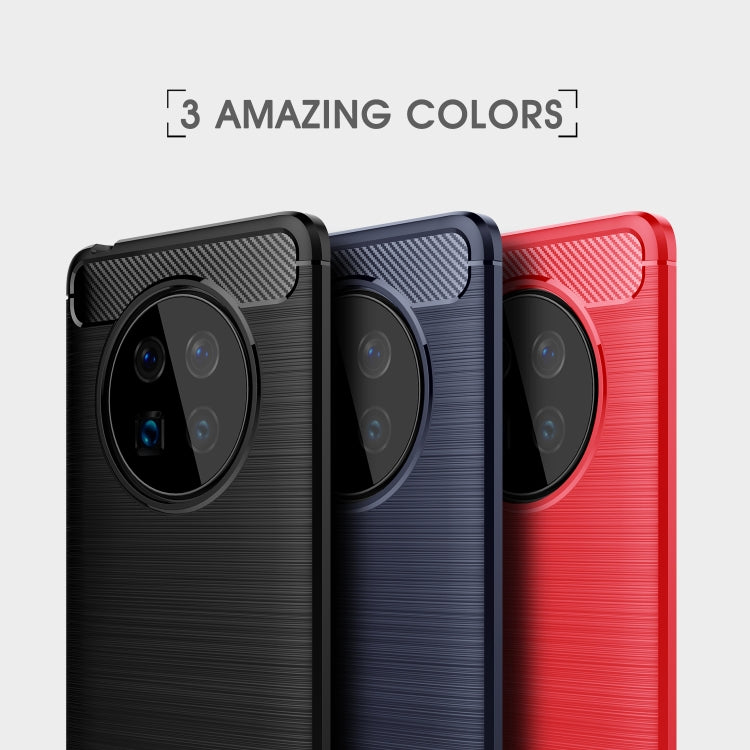 For Huawei Mate 40 Brushed Texture Carbon Fiber TPU Case