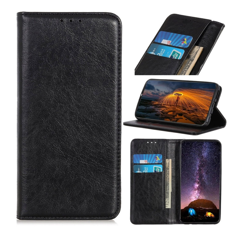 For OPPO Realme XT Magnetic Retro Crazy Horse Texture Horizontal Flip Leather Case with Holder & Card Slots & Wallet
