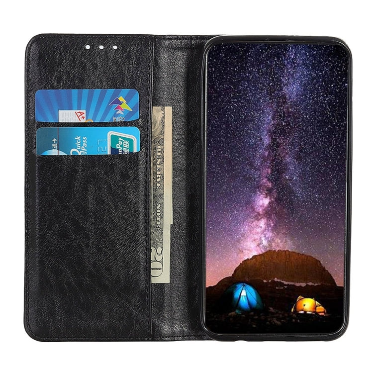 For OPPO Realme XT Magnetic Retro Crazy Horse Texture Horizontal Flip Leather Case with Holder & Card Slots & Wallet