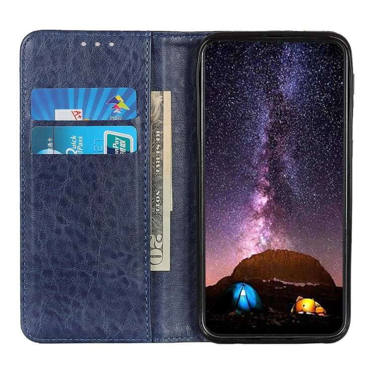For OPPO Realme XT Magnetic Retro Crazy Horse Texture Horizontal Flip Leather Case with Holder & Card Slots & Wallet