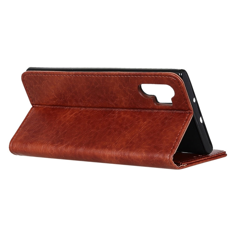 For OPPO Realme XT Magnetic Retro Crazy Horse Texture Horizontal Flip Leather Case with Holder & Card Slots & Wallet