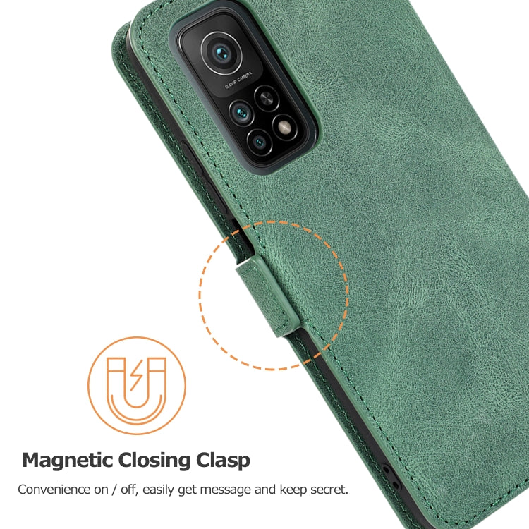 For Xiaomi Mi 10T 5G Retro Magnetic Closing Clasp Horizontal Flip Leather Case with Holder & Card Slots & Photo Frame & Wallet