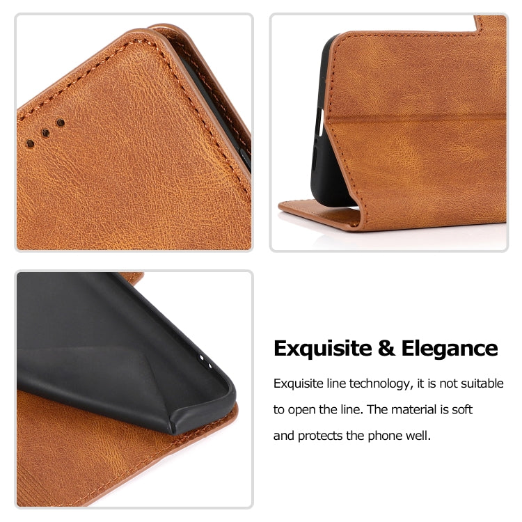 For Xiaomi Mi 10T 5G Retro Magnetic Closing Clasp Horizontal Flip Leather Case with Holder & Card Slots & Photo Frame & Wallet