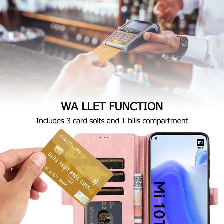 For Xiaomi Mi 10T 5G Retro Magnetic Closing Clasp Horizontal Flip Leather Case with Holder & Card Slots & Photo Frame & Wallet