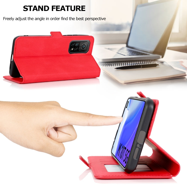 For Xiaomi Mi 10T 5G Retro Magnetic Closing Clasp Horizontal Flip Leather Case with Holder & Card Slots & Photo Frame & Wallet