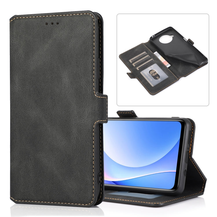 For Xiaomi Mi 10T Lite 5G Retro Magnetic Closing Clasp Horizontal Flip Leather Case with Holder & Card Slots & Photo Frame & Wallet